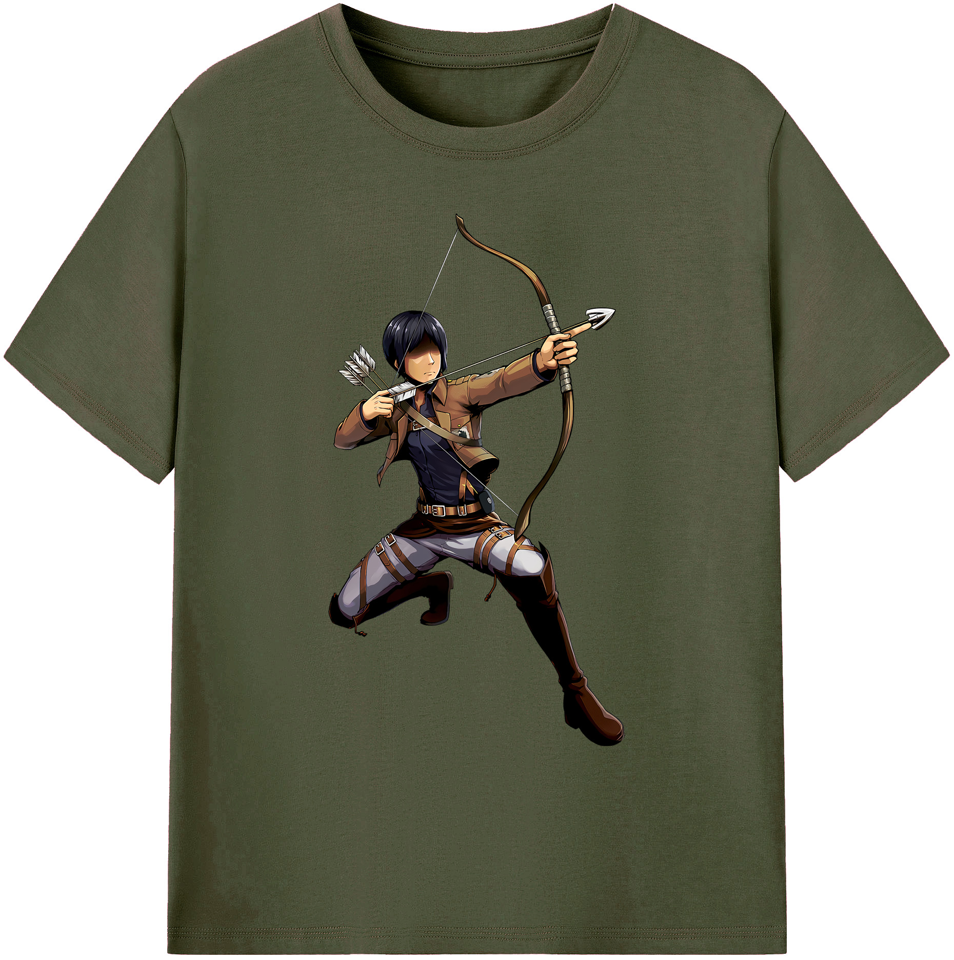 （画像用） 進撃の巨人 Attack on Titan 綿100％ メンズ半袖Tシャツ｜肌触りやわらか＆通気性